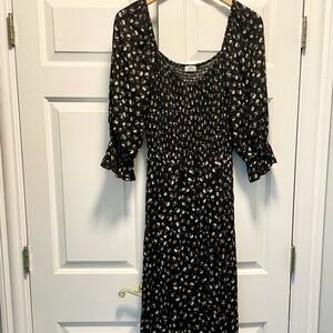 Black Floral Dress